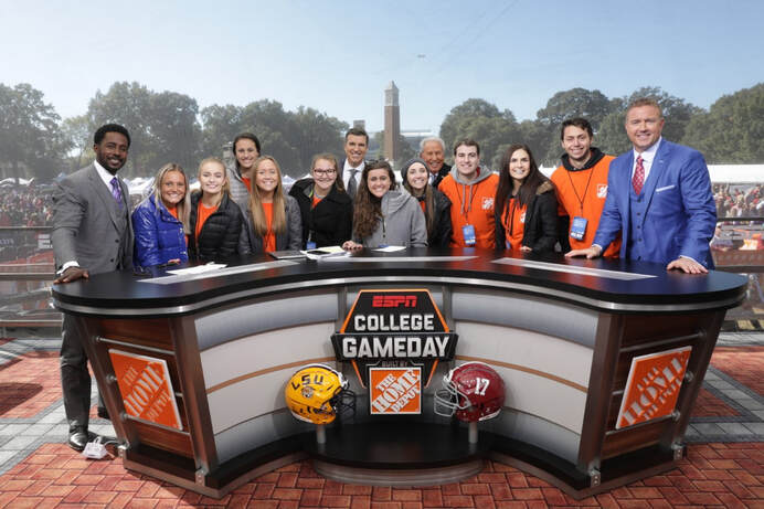 College Game day staff and Sport Hospitality Management Faculty and Students