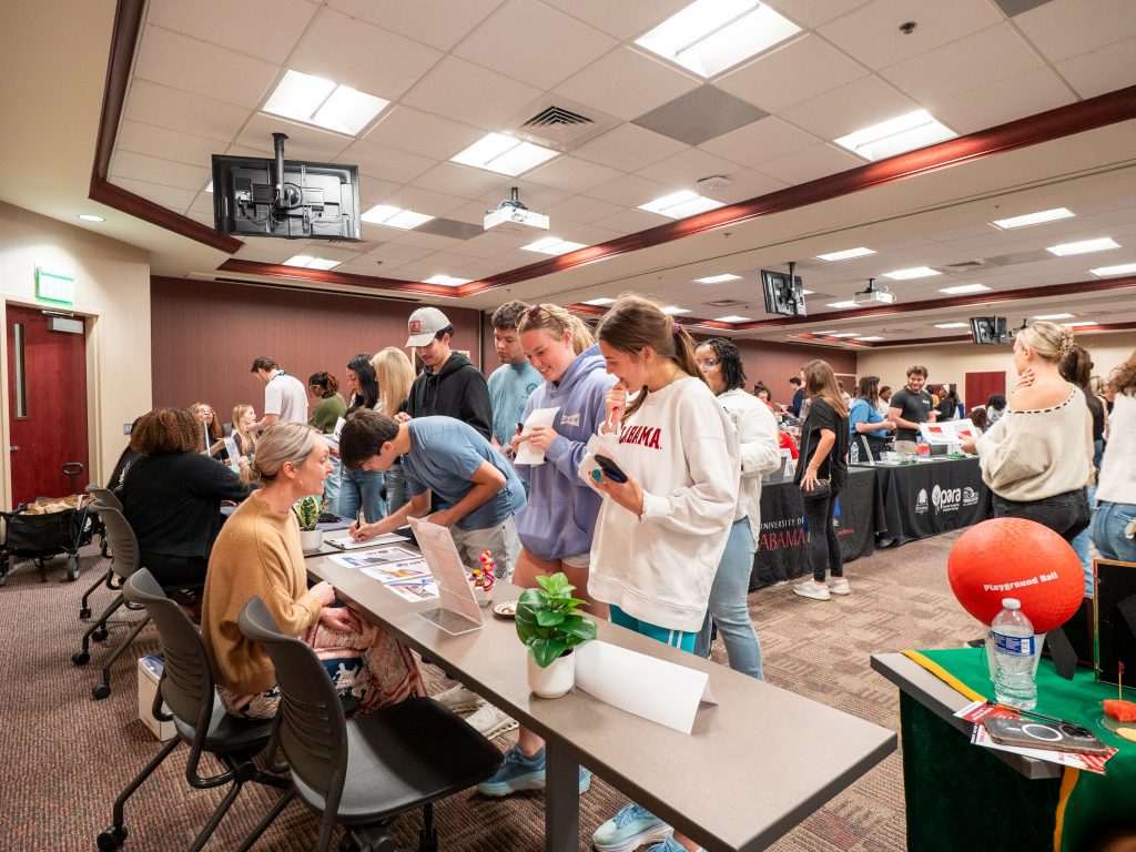 Students engaging with community in health-related fields